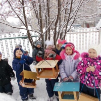 Фотоотчет о реализации проекта в средней группе «Покормите птиц зимой»