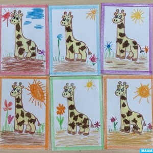 Конспект НОД по аппликации «Пятнышки для жирафа» для младшего дошкольного возраста