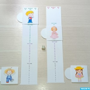 Дидактическое пособие-игра «Мы растём» для детей дошкольного возраста