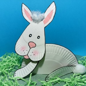 Мастер-класс по конструированию из бумажных тарелок для детей дошкольного возраста «Кролик»