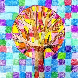 Мастер-класс по рисованию восковыми мелками «Осеннее дерево» для детей старшего дошкольного возраста