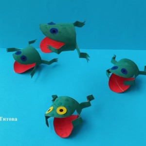 Мастер-класс по изготовлению динамичной игрушки — забавы «Прыгающая лягушка» из бросового материала