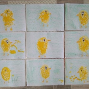 Конспект ОД по рисованию гуашью и ватными палочками «Цыпленок» с детьми второй группы раннего возраста