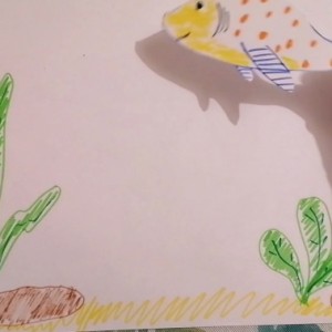 Мастер-класс по рисованию линий для детей 3 лет «Водичка для рыбки»