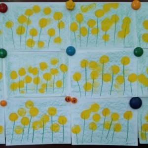 Конспект ОД по рисованию гуашью «Полянка одуванчиков» с использованием метода «тычок» с детьми дошкольного возраста
