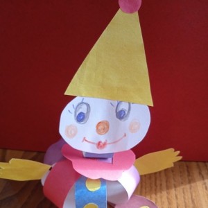 Мастер-класс по изготовлению игрушки из цветной бумаги для театрального уголка «Клоун»