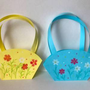 Мастер-класс по конструированию из цветной бумаги с элементами рисования цветными карандашами «Летняя сумочка для мамы»