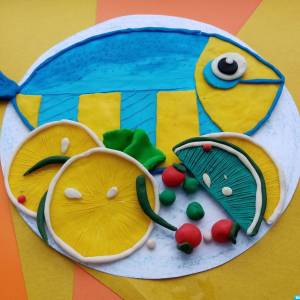 Мастер-класс по пластилинографии «Дорадо с лимоном» для детей старшего дошкольного возраста