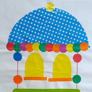 Конспект НОД по коллективной аппликации в младшей коррекционной группе «Дом для Деда Мороза»