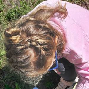 Наблюдение за природой с помощью трафарета с дошкольниками