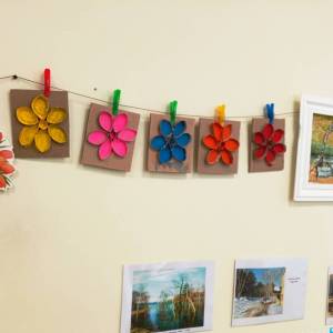 План-конспект занятия «Объемные раскраски «Весенние цветы» в группе младшего возраста